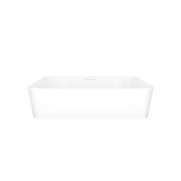 Victoria + Albert - Edge 18" x 13" Rounded Rectangle Vessel Lavatory Sink - Standard White -
