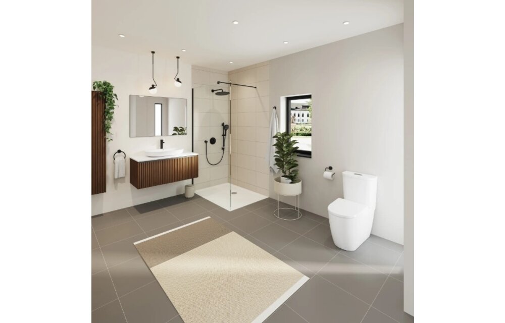 Grohe - Rainshower™ SmartControl® Thermostatic Dual Function Shower Kit - Matte Black -