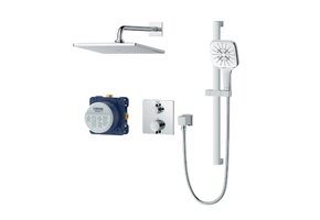 Grohe - Rainshower GrohTherm 2-Handle Thermostatic Single Function Shower Kit  - Chrome -
