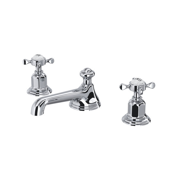 Perrin & Rowe - Edwardian™ Widespread Lavatory Faucet - Low Spout - Cross Handles