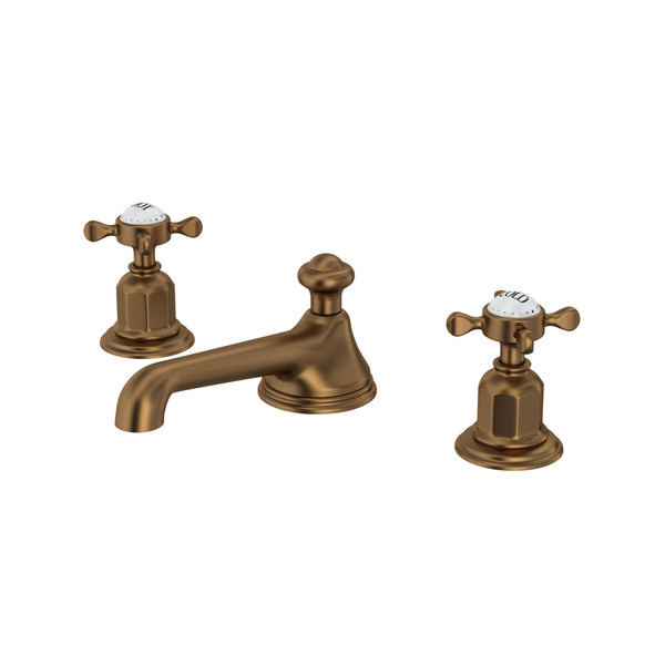 Perrin & Rowe - Edwardian™ Widespread Lavatory Faucet - Low Spout - Cross Handles