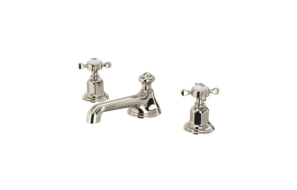 Perrin & Rowe - Edwardian™ Widespread Lavatory Faucet - Low Spout - Cross Handles
