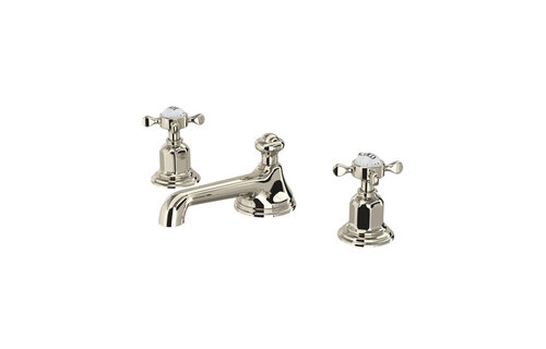 Perrin & Rowe - Edwardian™ Widespread Lavatory Faucet - Low Spout - Cross Handles