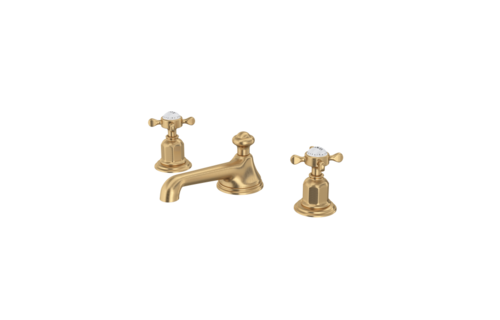 Perrin & Rowe - Edwardian™ Widespread Lavatory Faucet - Low Spout - Cross Handles
