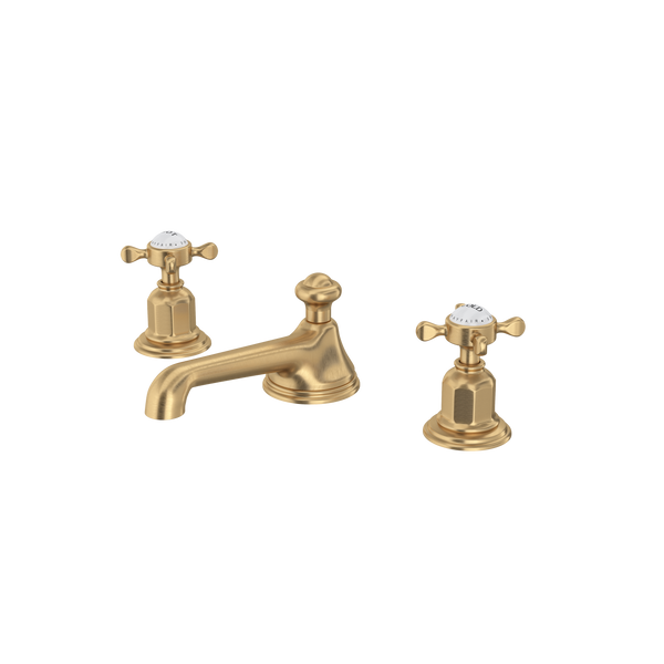 Perrin & Rowe - Edwardian™ Widespread Lavatory Faucet - Low Spout - Cross Handles
