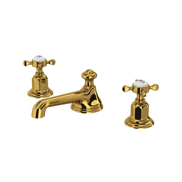 Perrin & Rowe - Edwardian™ Widespread Lavatory Faucet - Low Spout - Cross Handles