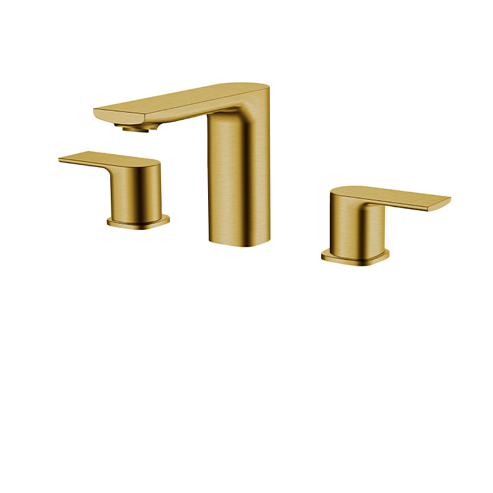 Aquabrass - 15016 TMR WIDESPREAD LAV FAUCET 8"CC - Brushed Gold - ABFB15016BGD