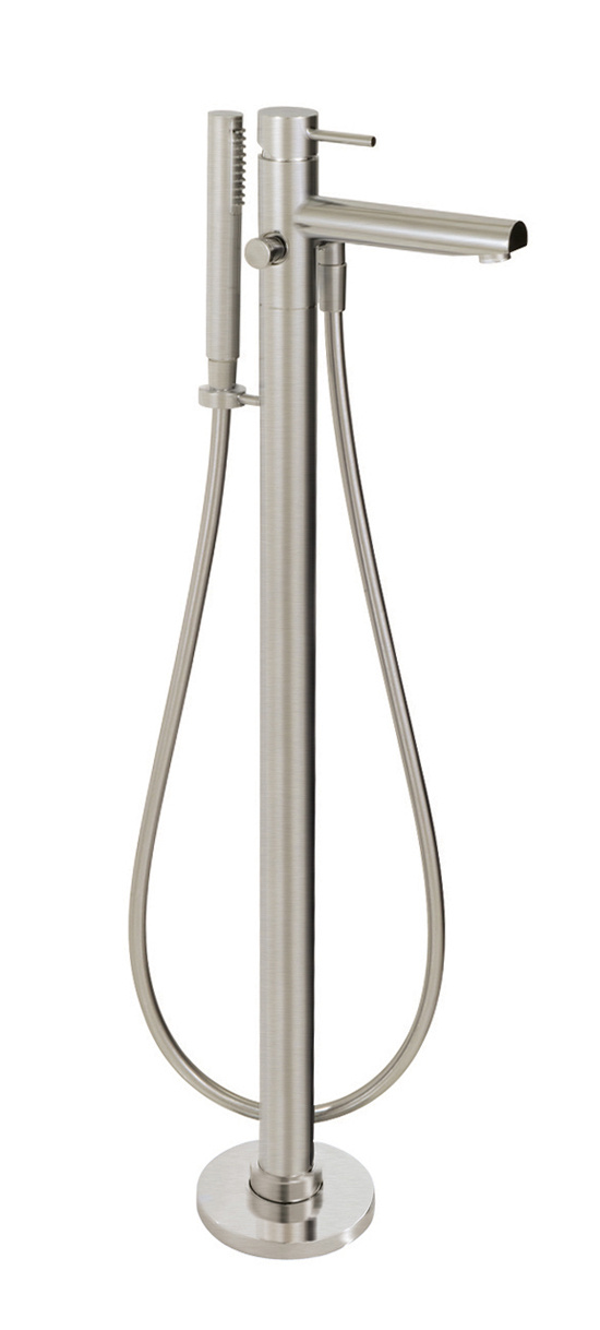 Aquabrass - Volare - Floormount Tub Filler W/Handshower