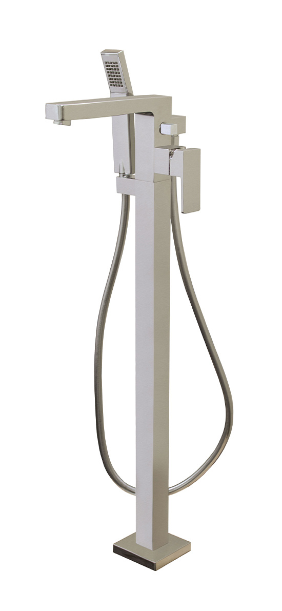 Aquabrass - Madison - Floormount Tub Filler W/Handshower