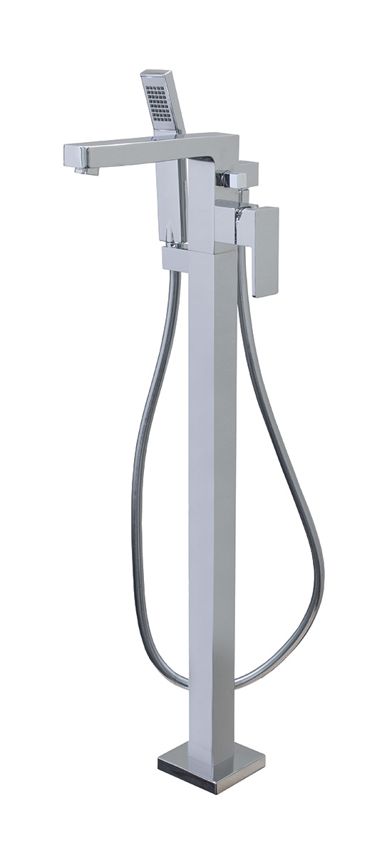 Aquabrass - Madison - Floormount Tub Filler W/Handshower