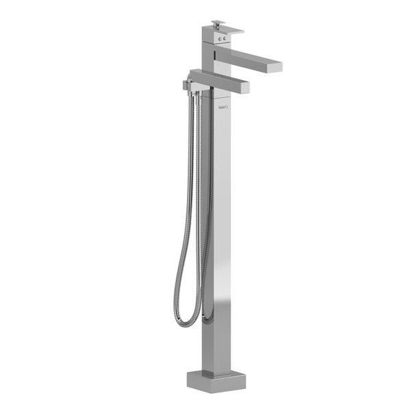 Riobel - Kubik™ Thermostatic Single  Hole Floor Mount Tub Filler Trim