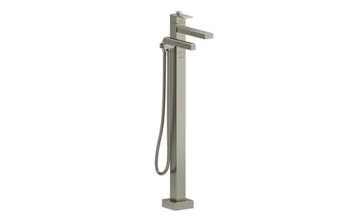 Riobel - Kubik™ Thermostatic Single  Hole Floor Mount Tub Filler Trim