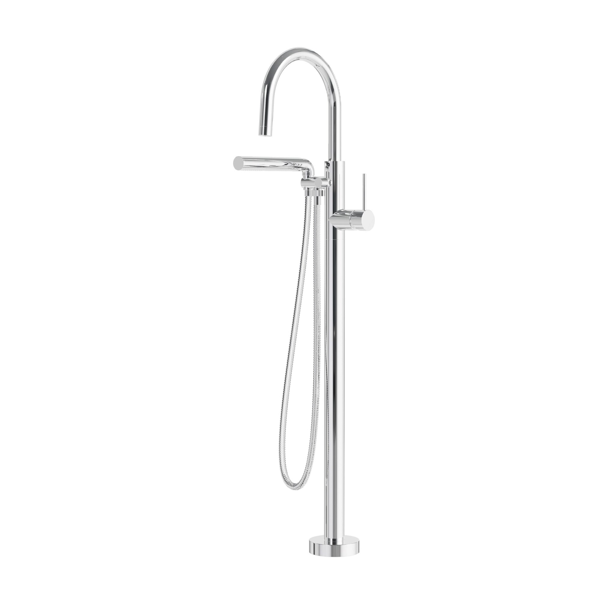 Aquabrass - UMIX - Floor Tub Filler W/Handshower