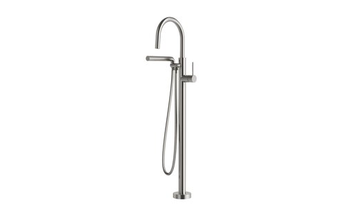 Aquabrass - UMIX - Floor Tub Filler W/Handshower
