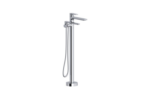 Riobel - Fresk™ Thermostatic Single  Hole Floor Mount Tub Filler Trim