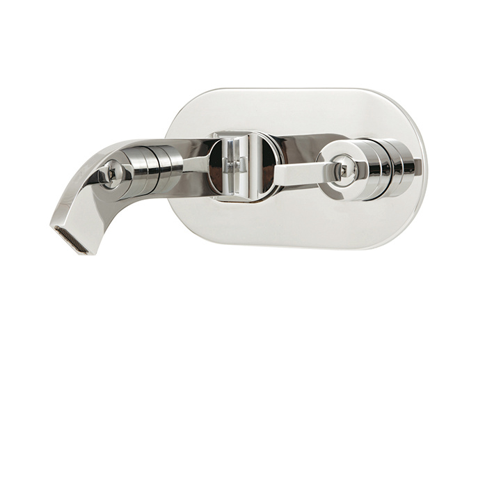 Aquabrass Cut - Wallmount Lav Faucet - 39529