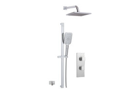 Aquabrass - SFU02 SHOWER FAUCET - 2 WAY SHARED - Polished Chrome - ABSZSFU02PC