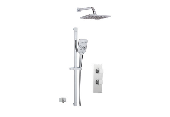 Aquabrass - SFU02 SHOWER FAUCET - 2 WAY SHARED - Polished Chrome - ABSZSFU02PC