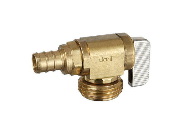 Dahl - Mini-Ball™ Valves - 1/2 Crimpex x Hose, Regular brass - 221-PX3-04