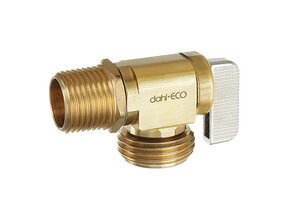 Dahl - Mini-Ballâ„¢ Valves - 1/2 Dual (C or M) x Hose, Regular brass