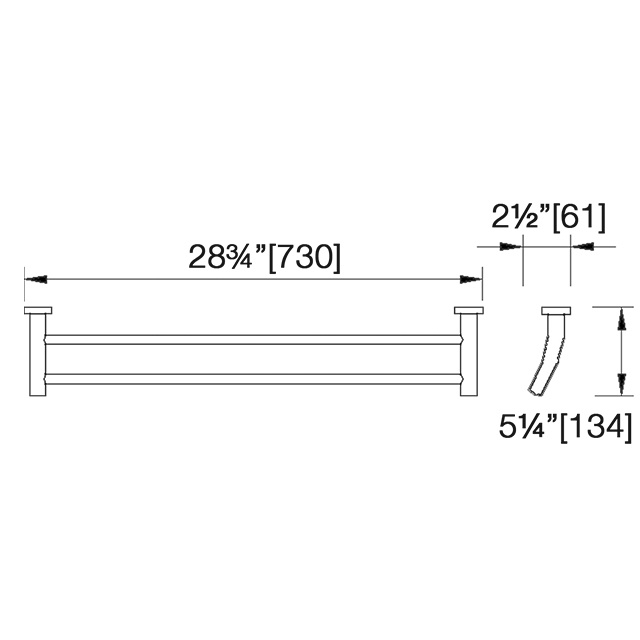 Laloo - Tyme - Towel Bar -