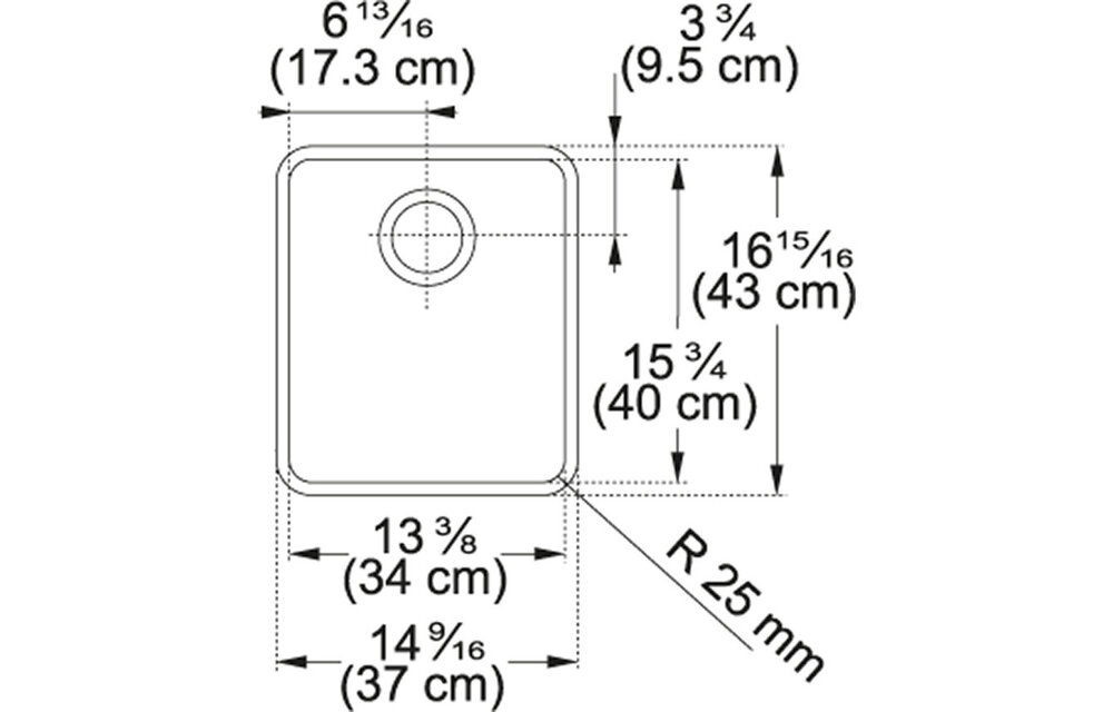 Franke Kubus - KBX110-13