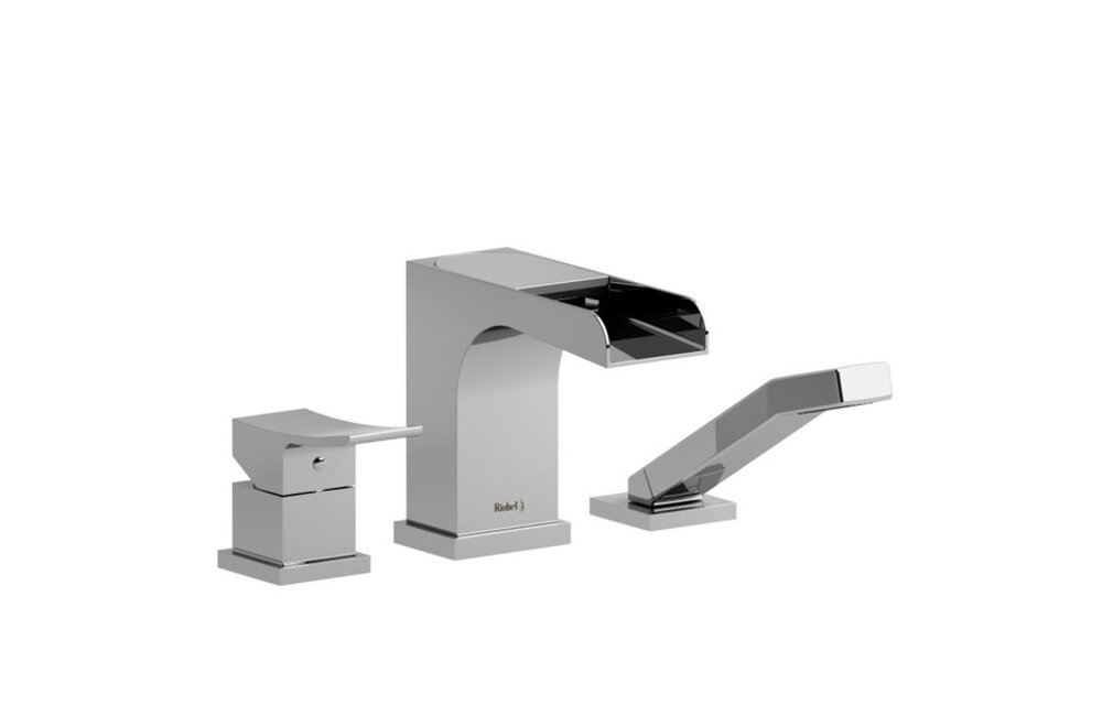 Riobel - Zendo - 3-Piece Deckmount Tub Filler - Open Flume