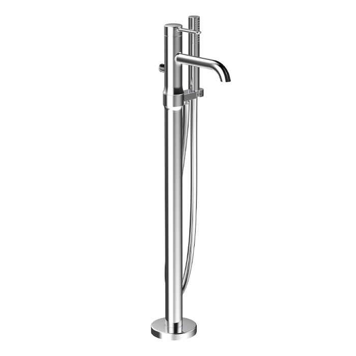 ALT - CIRCO - Floormount Tub Filler W/Handshower -  Chrome