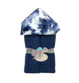 Baby Jar Navy Tie Dye Hooded Towel