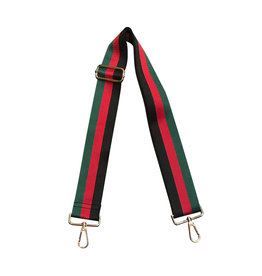 Black Red Green Stripe Bag Strap