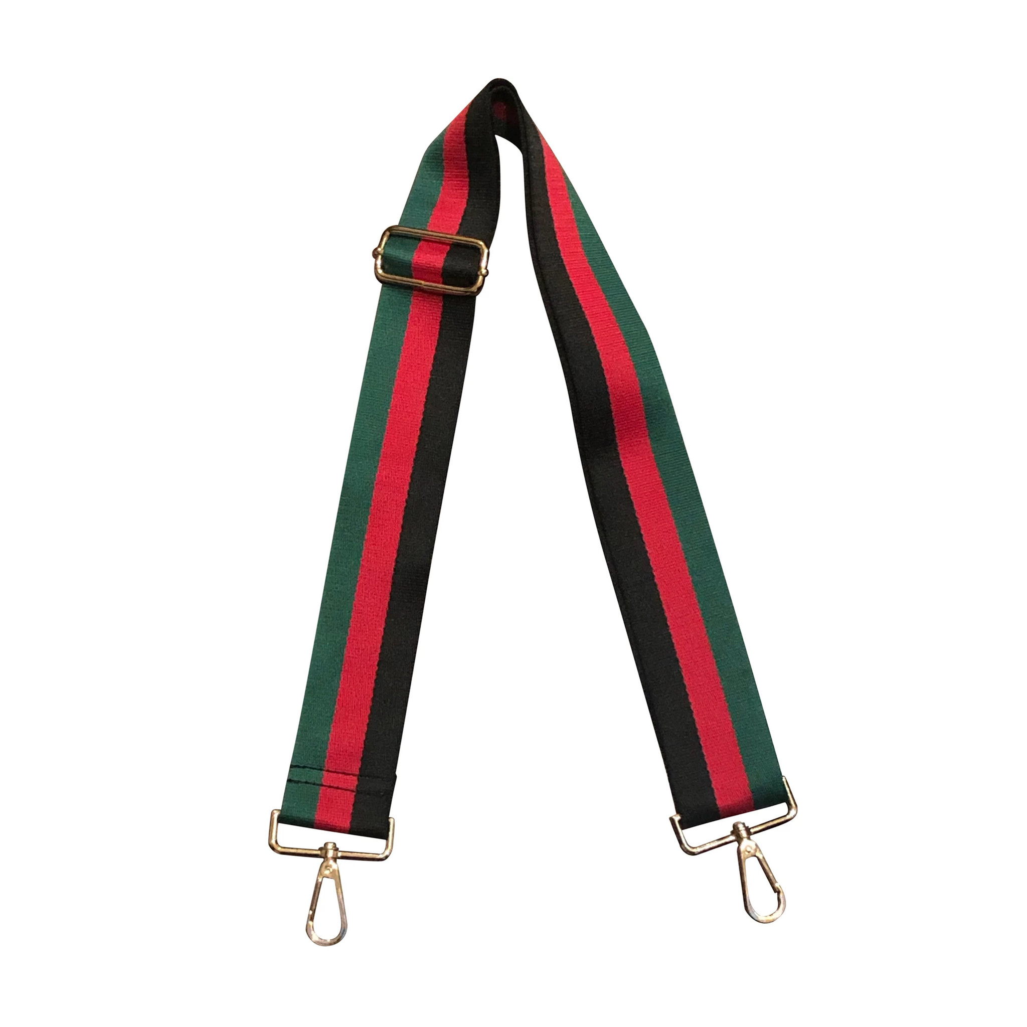 Black Red Green Stripe Bag Strap