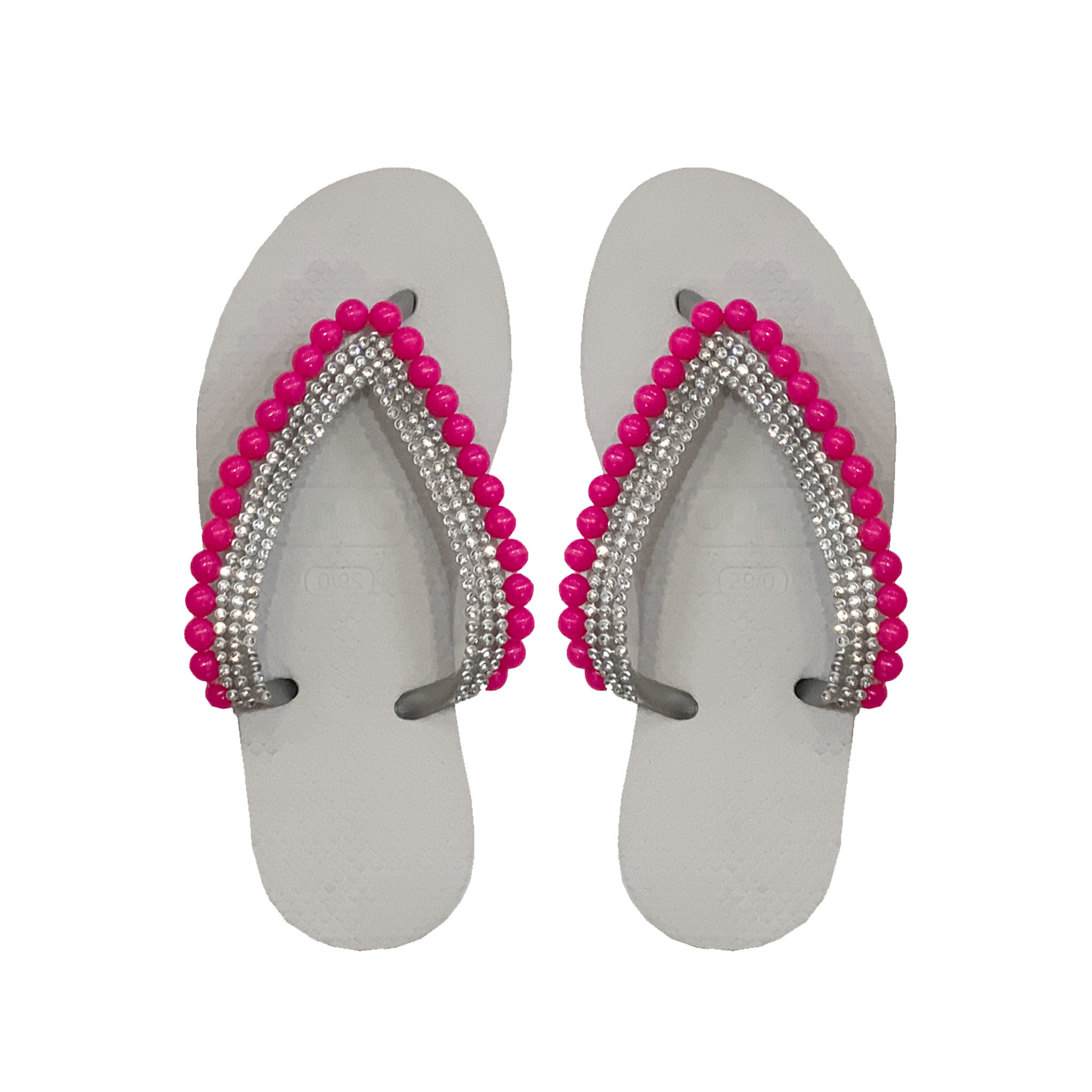 beaded flip flops