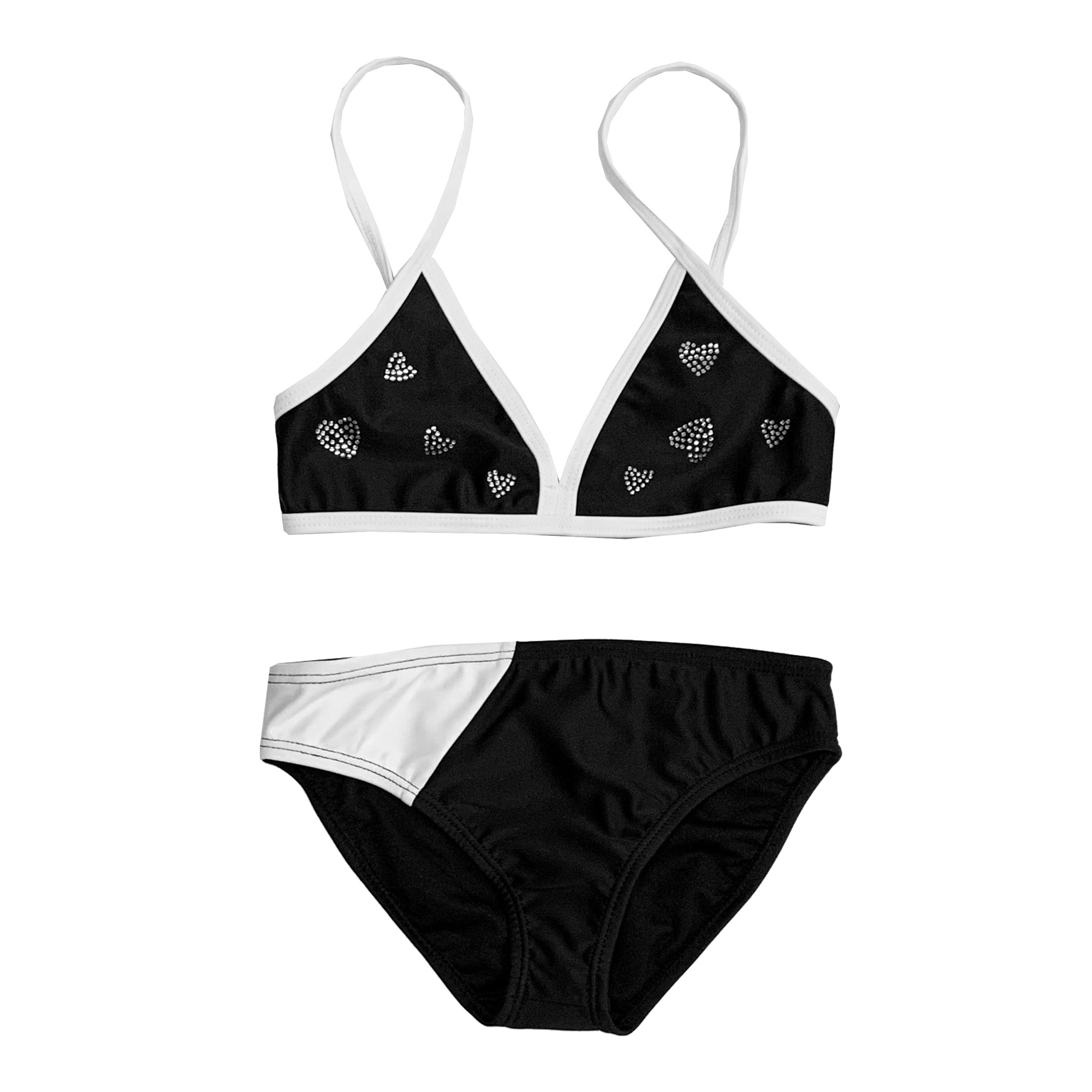 black rhinestone swimsuit