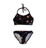 Cruz Black Bikini with Rainbow Stars
