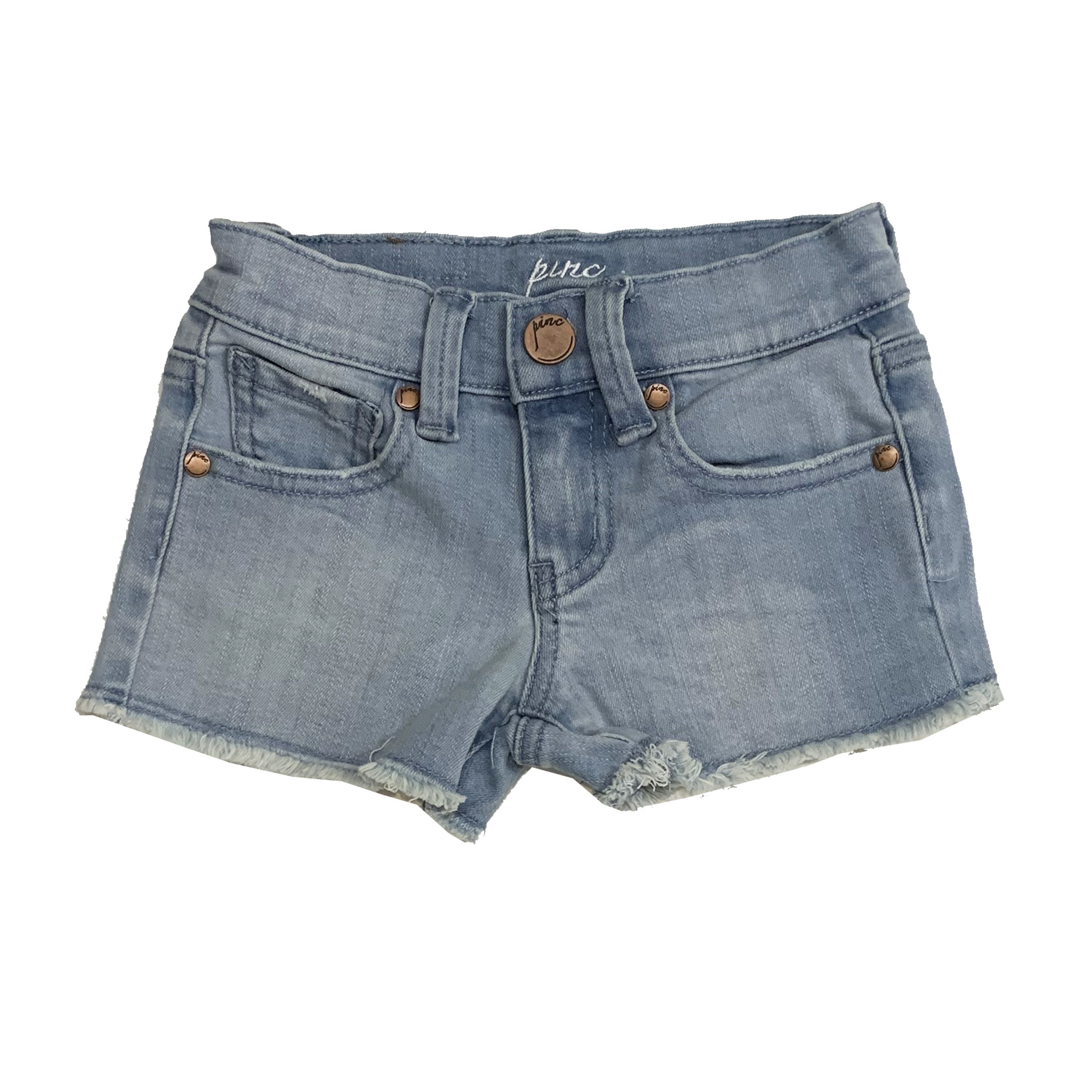 light wash jean shorts