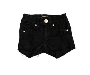 black ripped shorts