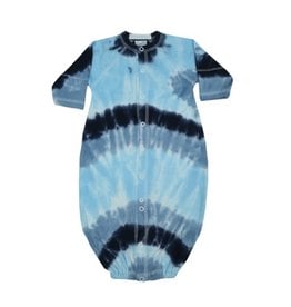 Baby Steps Navy/Light Blue Tie Dye Converter Gown
