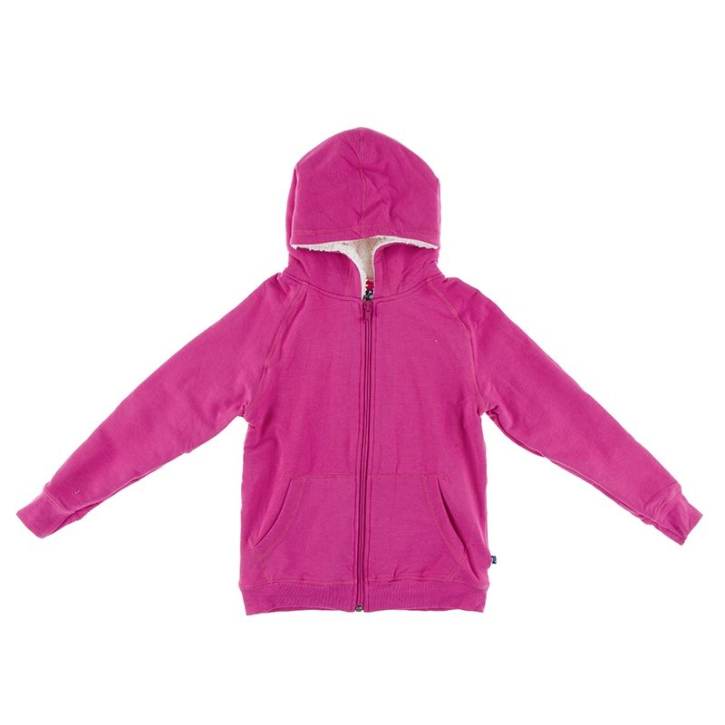 sherpa pink hoodie