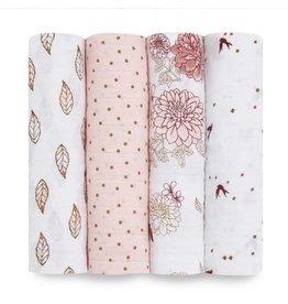 Aden + Anais Dahlias 4pk Swaddles