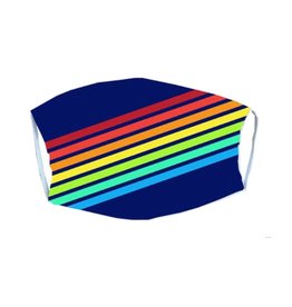 Rainbow Stripes Adult Mask