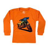 Wes and Willy Orange Bike Infant Tee