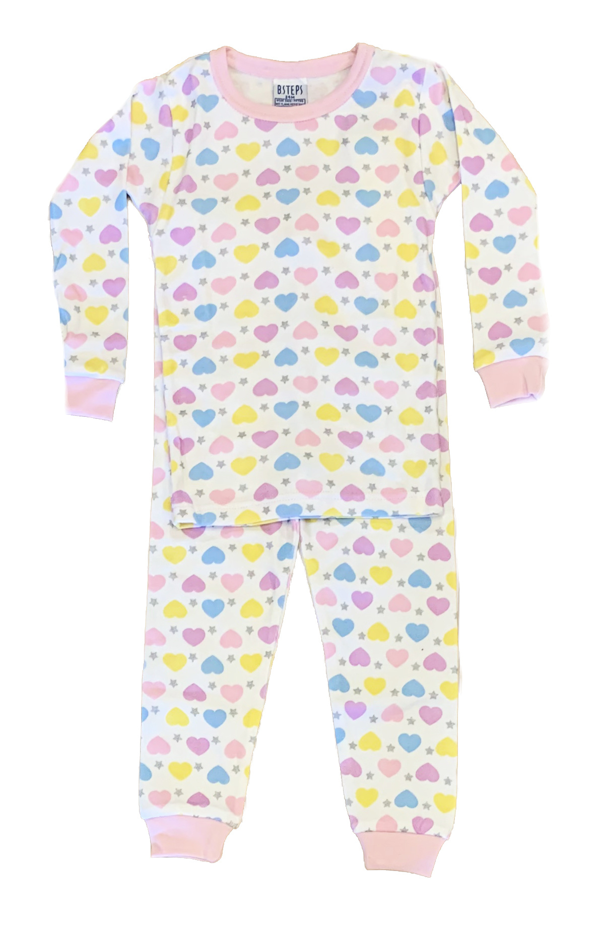 Baby Steps Hearts & Stars Infant PJ Set