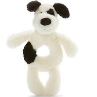 Jellycat Puppy Plush Ring Rattle