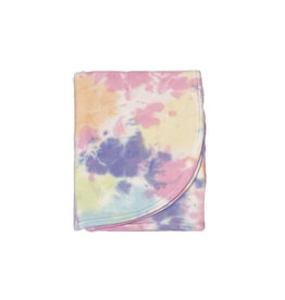 Baby Steps Colorful Rainbow Tie Dye Blanket