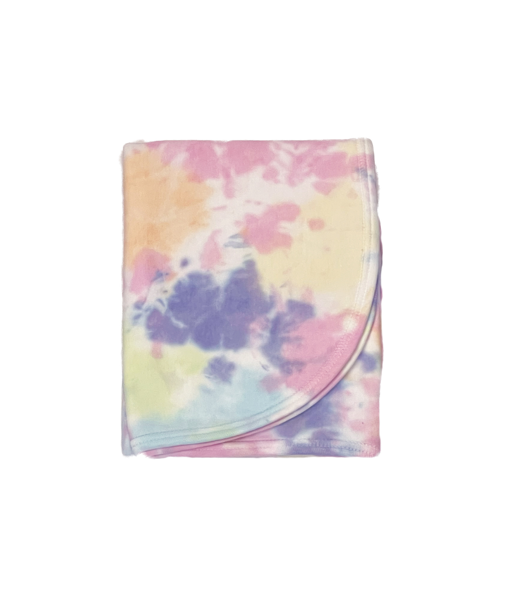 Baby Steps Colorful Rainbow Tie Dye Blanket