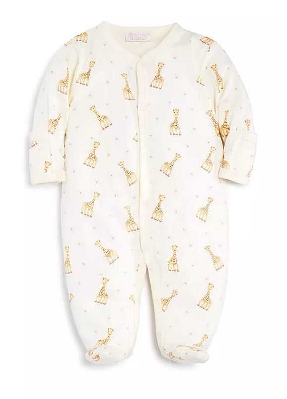 Kissy Kissy Sophie La Girafe Ecru Footie