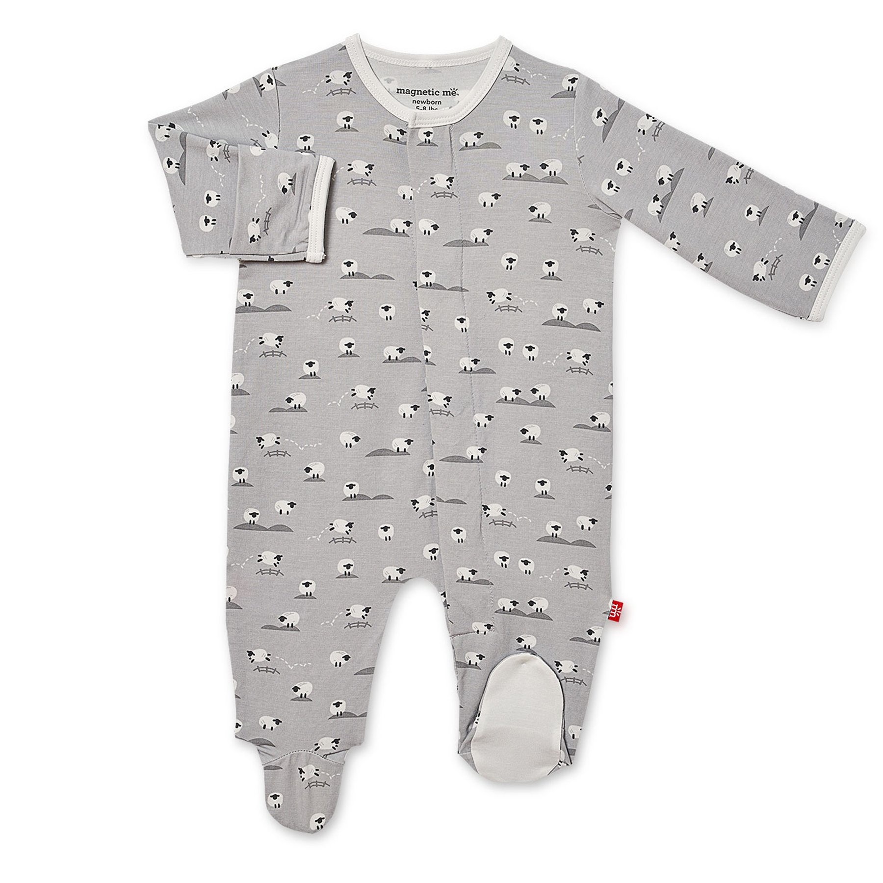 Magnetic Me Grey Sheep Footie