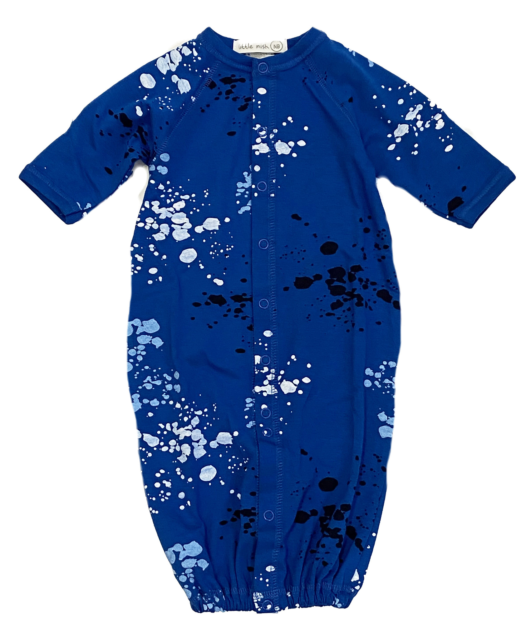 Little Mish Cobalt Splatter Converter Gown