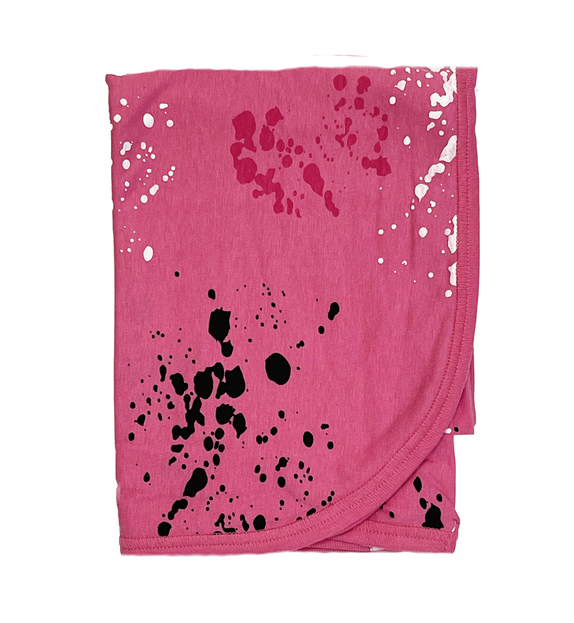 Little Mish Pink Splatter Blanket