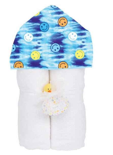 Baby Jar Blue TD Smiley Towel Set